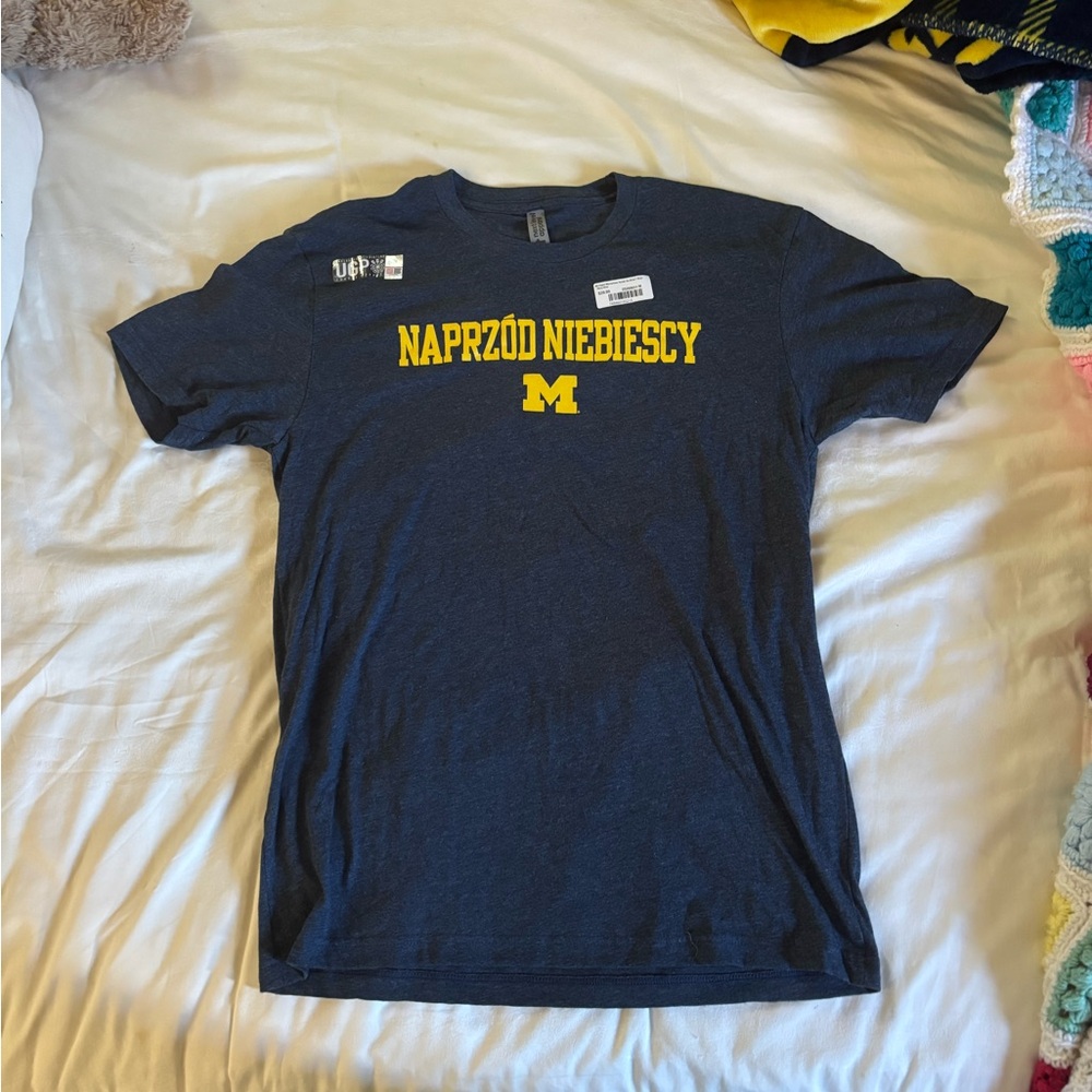 Go Blue in Polish T shirt